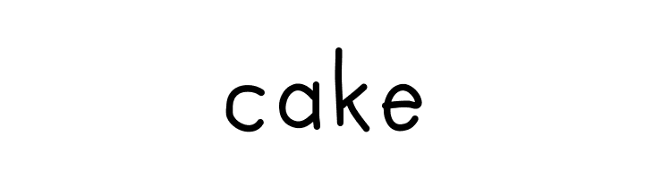 cake FuturaHandwritten Font