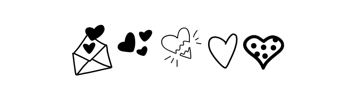 PWLittleHearts  Free Fonts Download