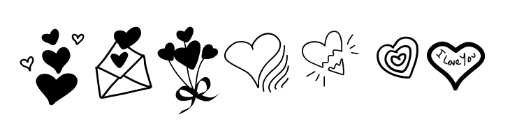 PWLittleHearts  Free Fonts Download