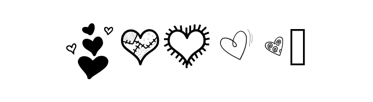 PWLittleHearts  Free Fonts Download