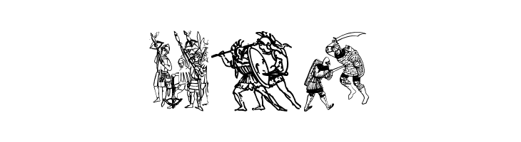 Ancient warriors and weapons tfb  Free Fonts Download