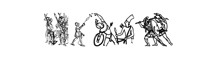 Ancient warriors and weapons tfb  Free Fonts Download