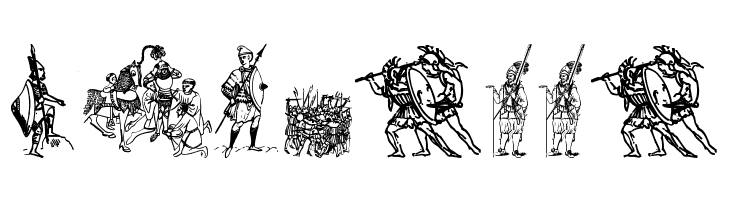 Ancient warriors and weapons tfb  Free Fonts Download