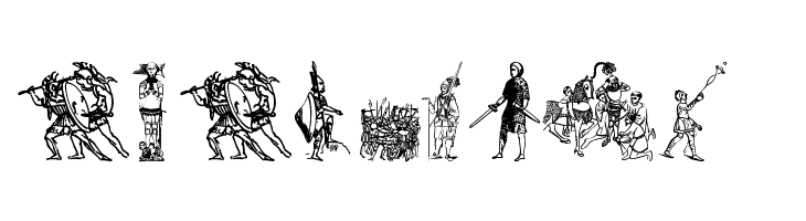 Ancient warriors and weapons tfb  Free Fonts Download