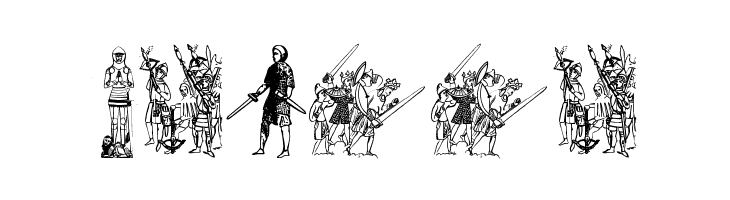 Ancient warriors and weapons tfb  Free Fonts Download
