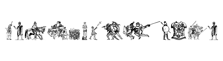 Ancient warriors and weapons tfb  Free Fonts Download
