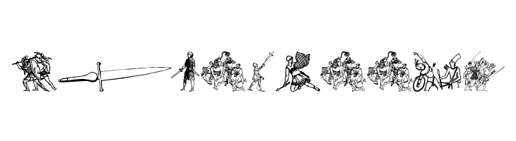 Ancient warriors and weapons tfb  Free Fonts Download