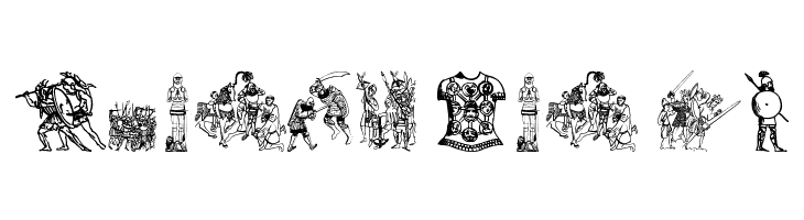 Ancient warriors and weapons tfb  Free Fonts Download