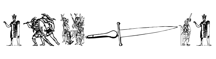 Ancient warriors and weapons tfb  Free Fonts Download