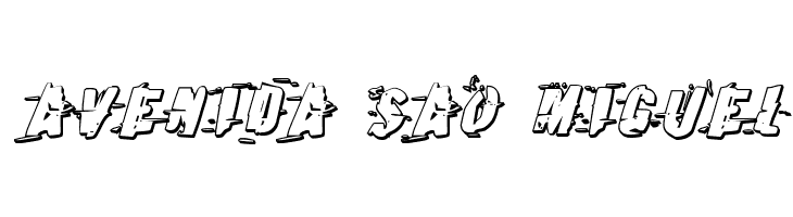 Earthshake 3D Italic  Free Fonts Download