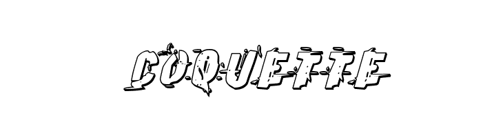 Earthshake 3D Italic  Free Fonts Download