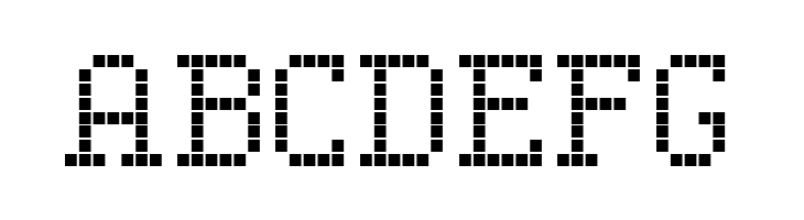 Serif LED Board-7  Free Fonts Download