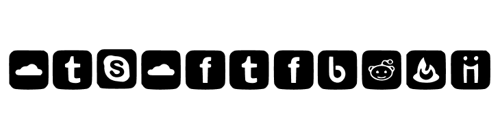 SOCIAL FONT ICONS  Free Fonts Download