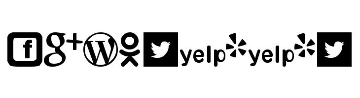 Social logos tfb  Free Fonts Download