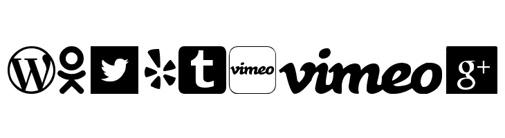 Social logos tfb  Free Fonts Download