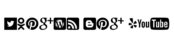 Social logos tfb  Free Fonts Download