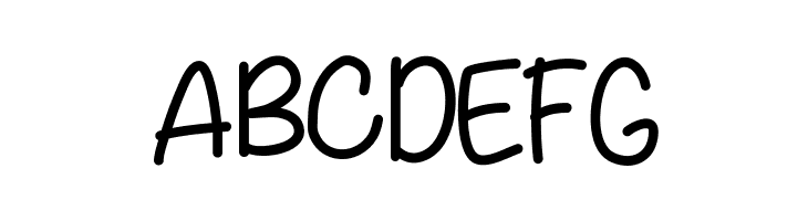 ABCDEFG KBWritersBlock Font