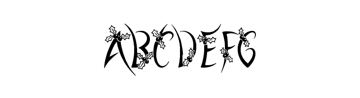 Holly Christmas  Free Fonts Download