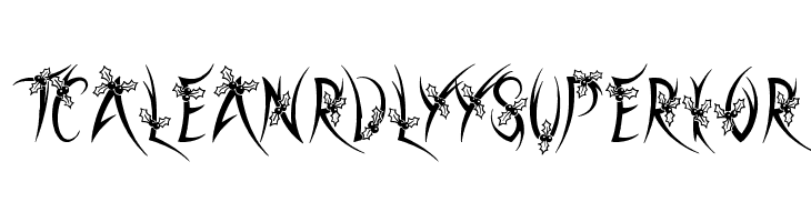 Holly Christmas  Free Fonts Download