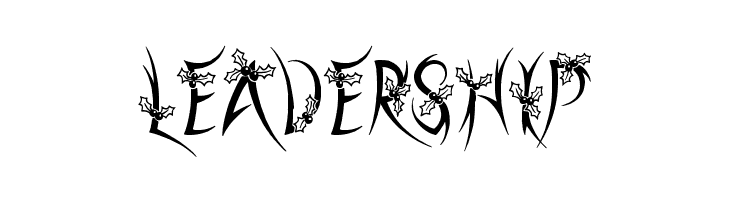 Holly Christmas  Free Fonts Download