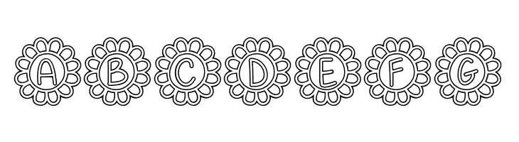 Flower Power Hollow  Free Fonts Download