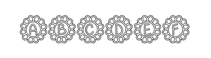 Flower Power Hollow  Free Fonts Download