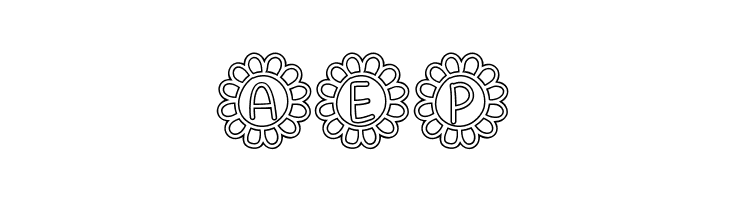 Flower Power Hollow  Free Fonts Download