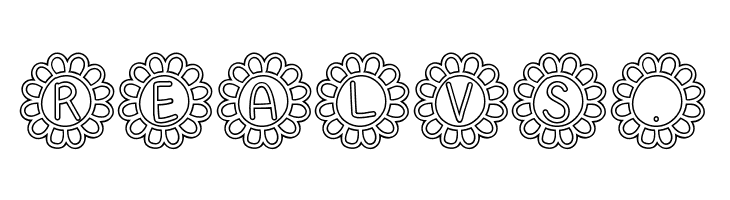 Flower Power Hollow  Free Fonts Download