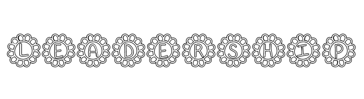 Flower Power Hollow  Free Fonts Download