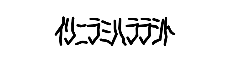 D3 Skullism Katakana Bold  Free Fonts Download