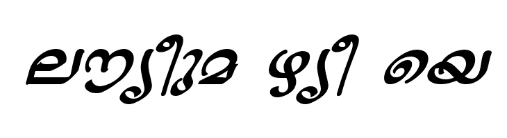 ML-TTJaya BoldItalic  Free Fonts Download