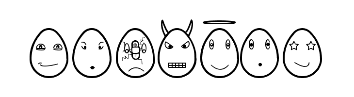 eggfaces tfb  Free Fonts Download