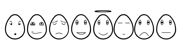 eggfaces tfb  Free Fonts Download