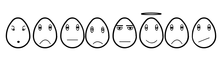 eggfaces tfb  Free Fonts Download
