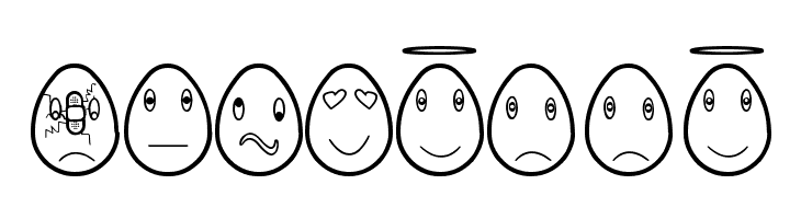 eggfaces tfb  Free Fonts Download