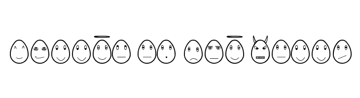 eggfaces tfb  Free Fonts Download