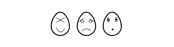 eggfaces tfb  Free Fonts Download