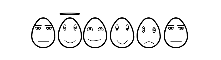 eggfaces tfb  Free Fonts Download