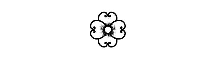 Flowers dots bats tfb  Free Fonts Download