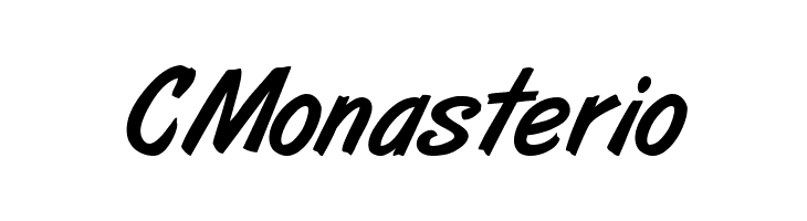 CMonasterio ArtBrush Medium Font