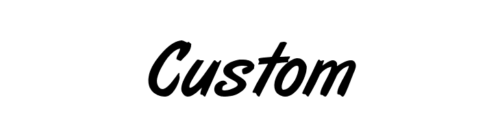Custom ArtBrush Medium Font