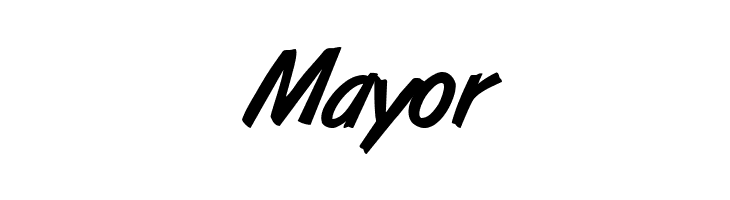 Mayor ArtBrush Medium Font