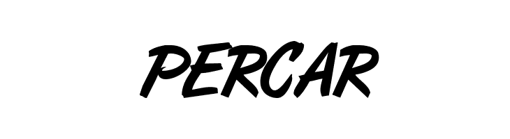 PERCAR ArtBrush Medium Font