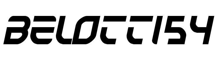 belotti54 Autobahn Font