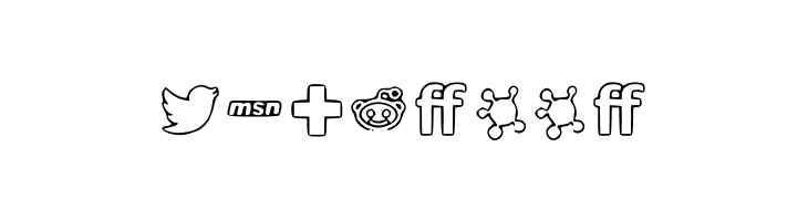 Social Media Icons  Free Fonts Download
