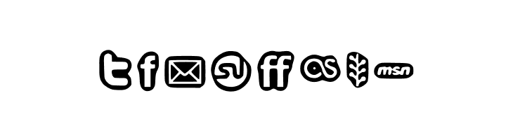 Social Media Icons Bold  Free Fonts Download