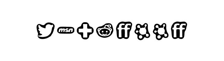 Social Media Icons Bold  Free Fonts Download