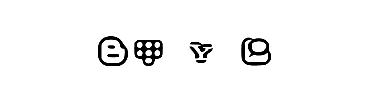 Social Media Icons Bold  Free Fonts Download