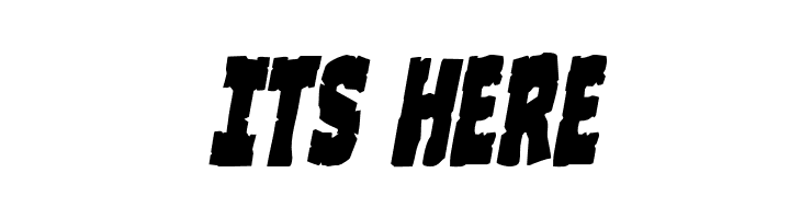 Clubber Lang Expanded Italic  Free Fonts Download