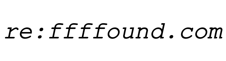 ER Kurier 1251 Italic  Free Fonts Download